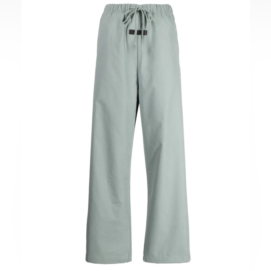 Fear Of God Essentials Sycamore Logo Relaxed Trousers Wide-Leg Drawstring Pants
